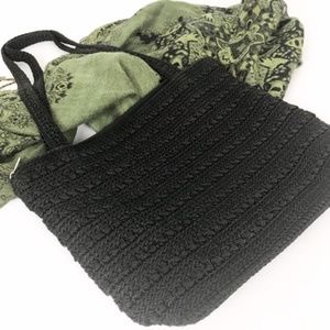 The Sak Crochet Purse Black/Dark Brown NWOT